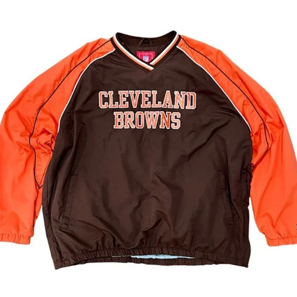 Cleveland Browns NFL Embroidered Windbreaker Jacket - Picture 1 of 7